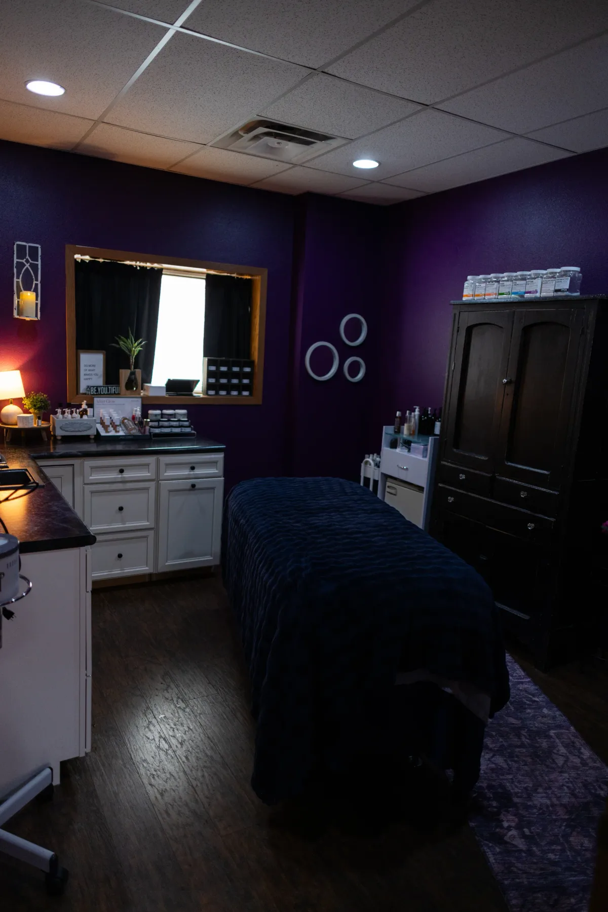 Inside Evolution of Beauty, a day spa in Marshall, Minnesota